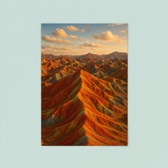 Zhangye Danxia Rainbow Mountains China poster 8
