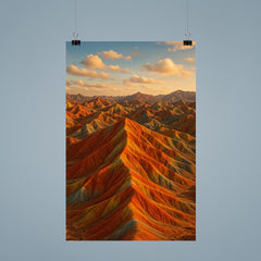 Zhangye Danxia Rainbow Mountains China poster 9