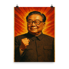 Zhao Ziyang poster on a plain backdrop in size 8"x10".