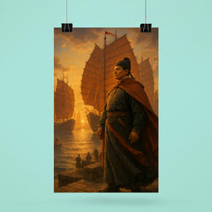 Zheng He treasure fleet departure poster 6