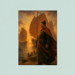 Zheng He treasure fleet departure poster 8