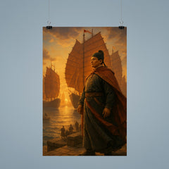 Zheng He treasure fleet departure poster 9