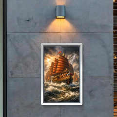 Zheng He treasure fleet in monsoon grandeur poster 2