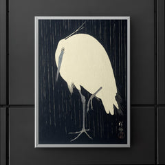Zilverreiger in de Regen by Ohara Koson  poster 5