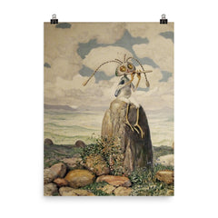 Zipizip by Richard Teschner, 1916 poster on a plain backdrop in size 8"x10".