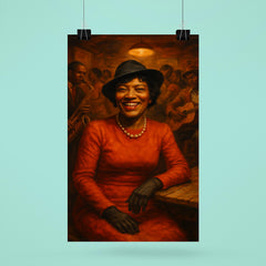 Zora Neale Hurston in Southern juke joint poster 6