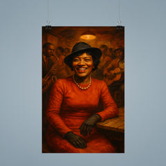 Zora Neale Hurston in Southern juke joint poster 9