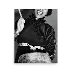 Zora Neale Hurston poster on a plain backdrop in size 16"x20".