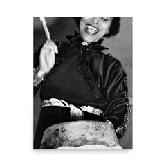 Zora Neale Hurston poster on a plain backdrop in size 18"x24".