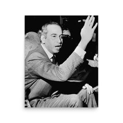 Zulfikar Ali Bhutto poster on a plain backdrop in size 16"x20".