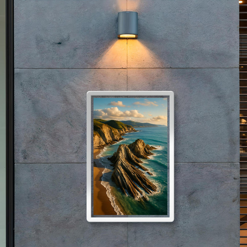 Zumaia Flysch Cliffs Basque Country Spain poster 2