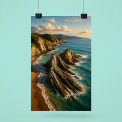 Zumaia Flysch Cliffs Basque Country Spain poster 6