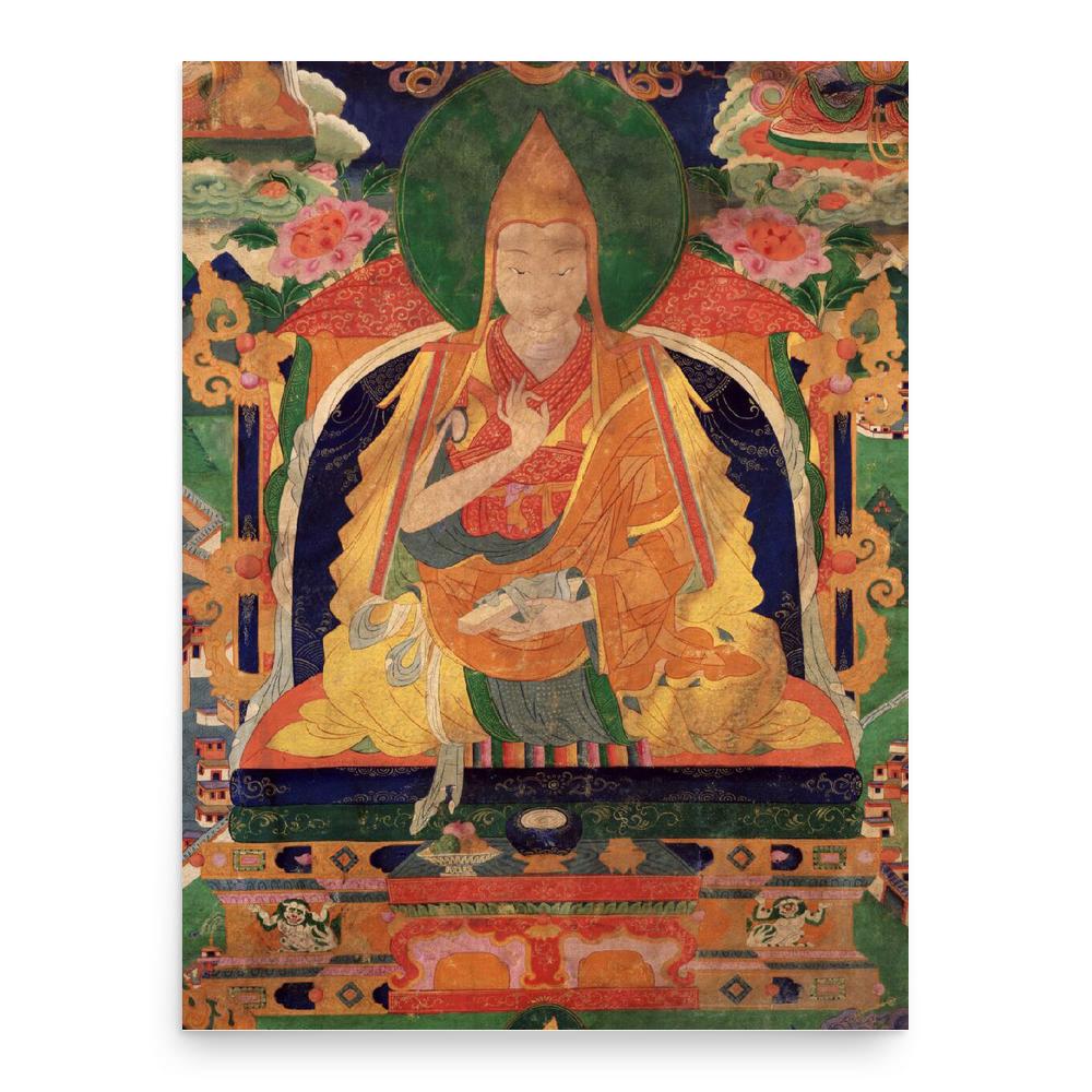 12th Dalai Lama poster print, in size 18x24 inches.