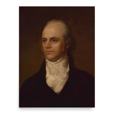 Aaron Burr poster print, in size 18x24 inches.