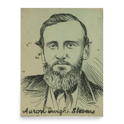 Aaron Dwight Stevens poster print, in size 18x24 inches.