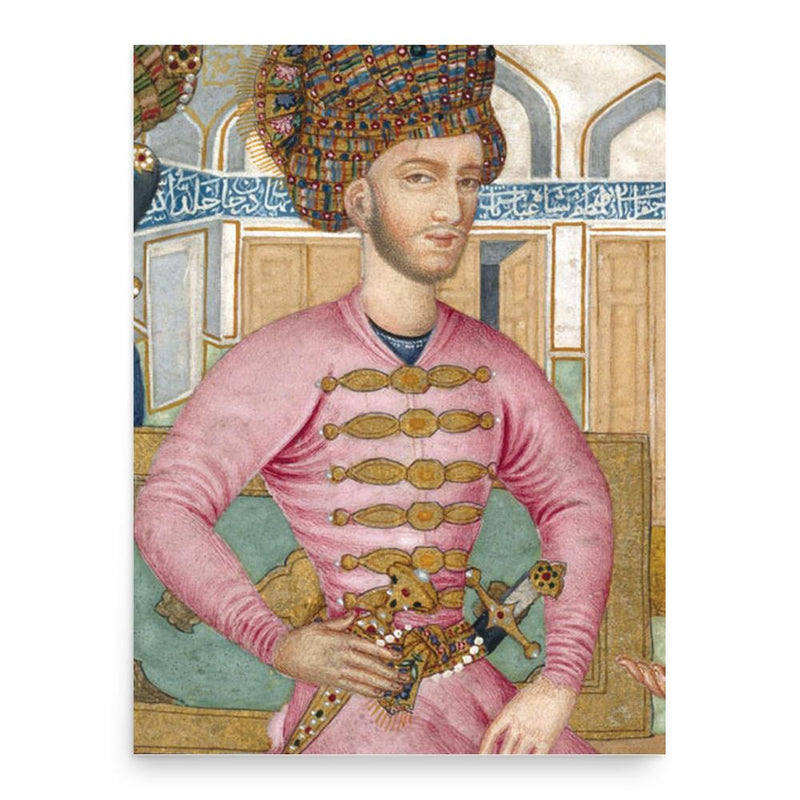 Abbas II of Persia poster print, in size 18x24 inches.