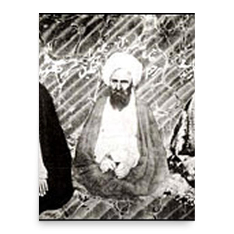 Abdallah Mazandarani poster print, in size 18x24 inches.