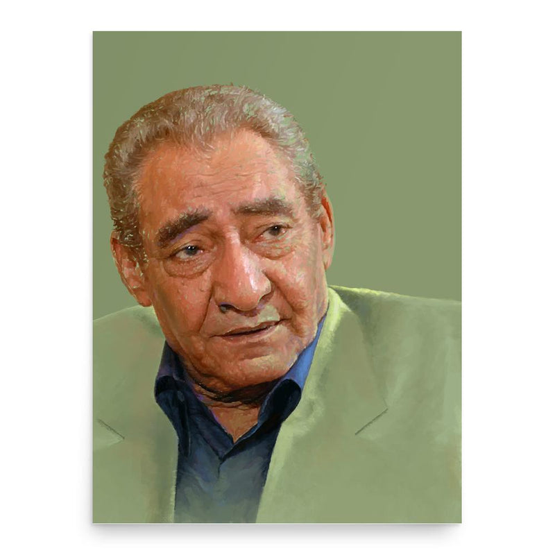 Abdel Rahman el-Abnudi poster print, in size 18x24 inches.