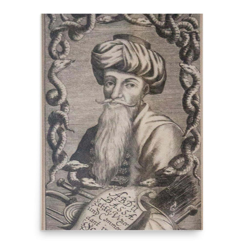 Abdi Pasha the Albanian poster print, in size 18x24 inches.