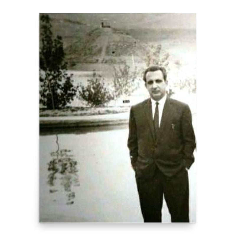 Abdul Ghafoor Bhurgri poster print, in size 18x24 inches.