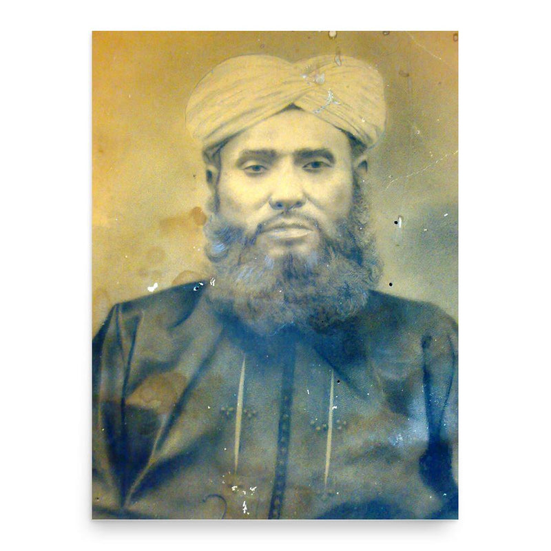 Abdul Ghani Saheb Saudagar poster print, in size 18x24 inches.