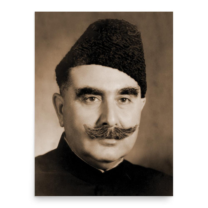 Abdur Rab Nishtar poster print, in size 18x24 inches.