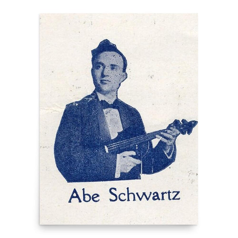 Abe Schwartz poster print, in size 18x24 inches.