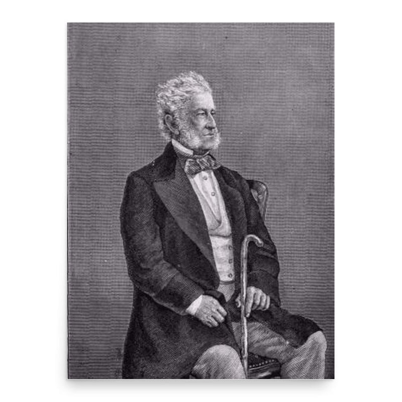 Abraham Roberts poster print, in size 18x24 inches.