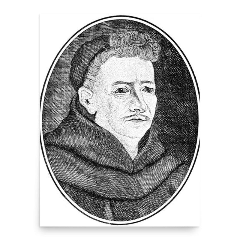 Abraham a Sancta Clara poster print, in size 18x24 inches.