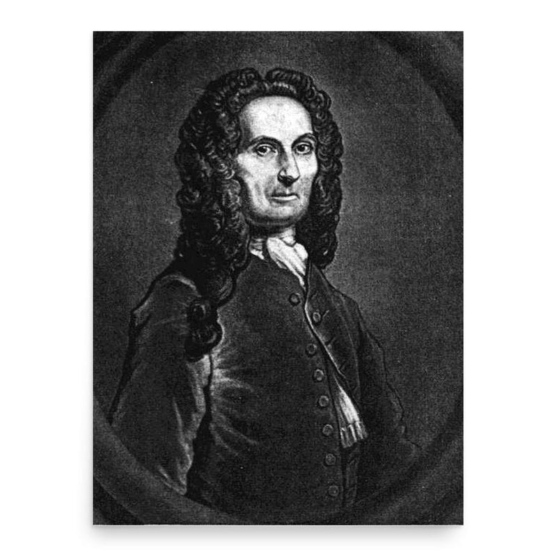 Abraham de Moivre poster print, in size 18x24 inches.