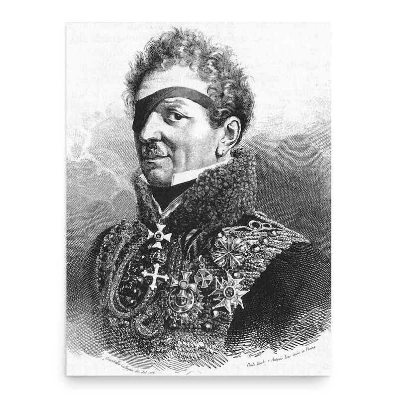 Adam Albert von Neipperg poster print, in size 18x24 inches.