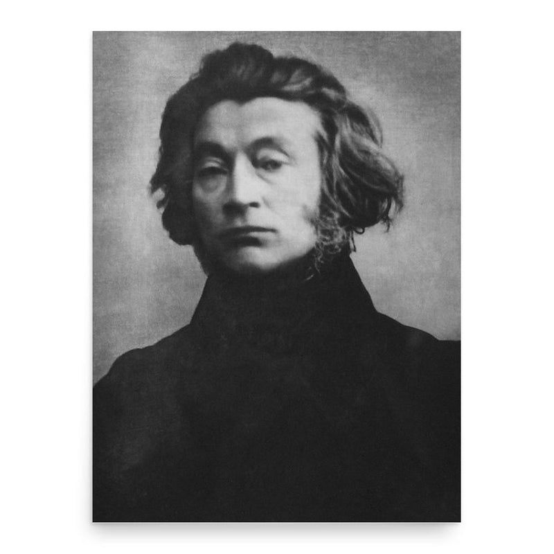 Adam Mickiewicz poster print, in size 18x24 inches.