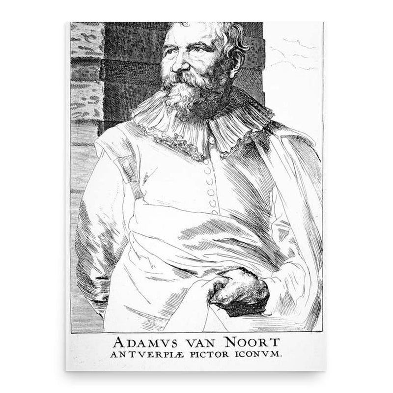 Adam van Noort poster print, in size 18x24 inches.