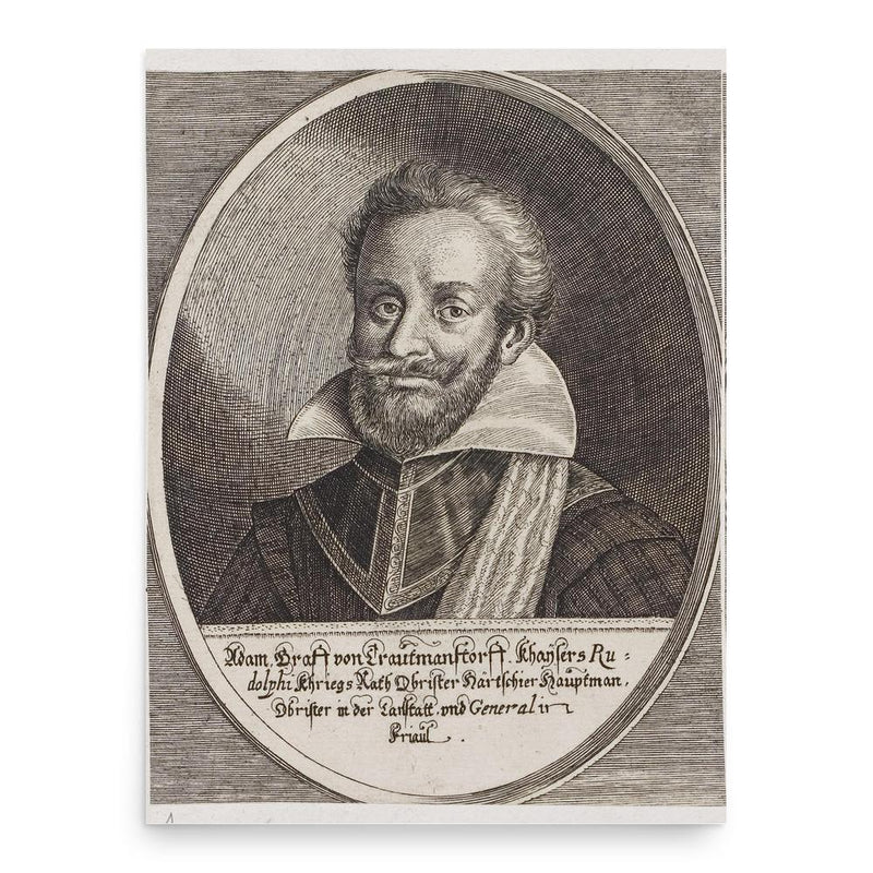 Adam von Trautmannsdorf poster print, in size 18x24 inches.