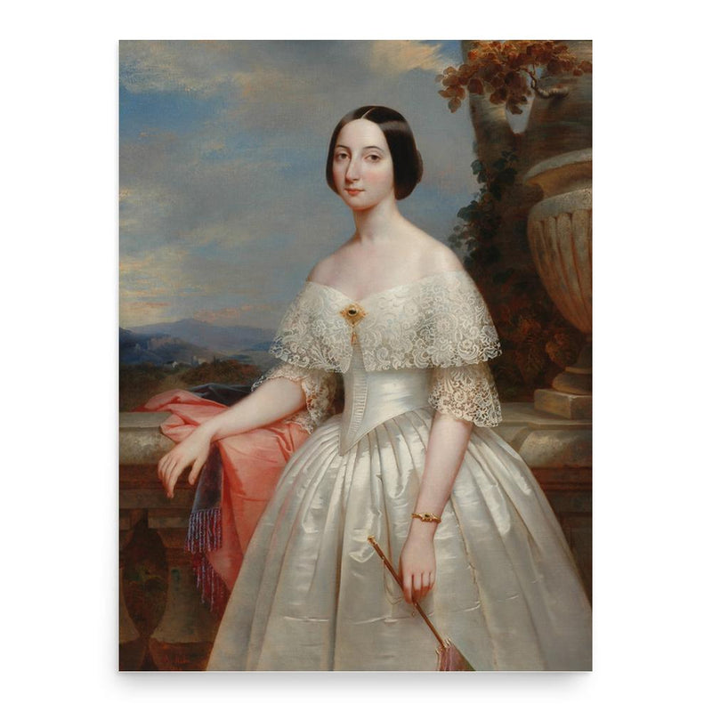 Adelaide of Austria poster print, in size 18x24 inches.