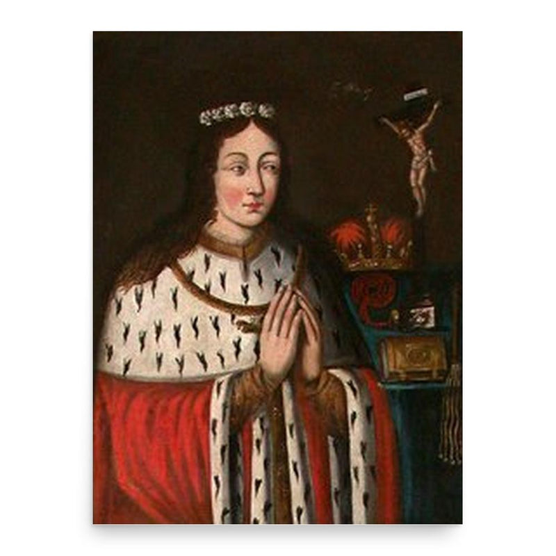 Adelaide of Poland poster print, in size 18x24 inches.