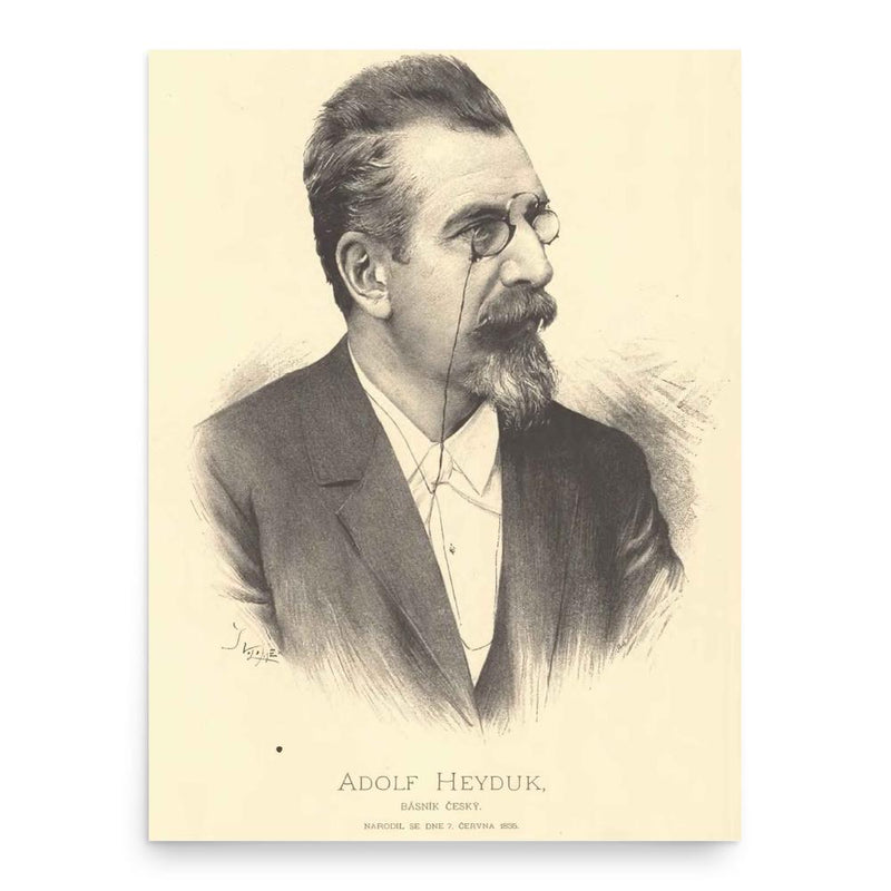 Adolf Heyduk poster print, in size 18x24 inches.