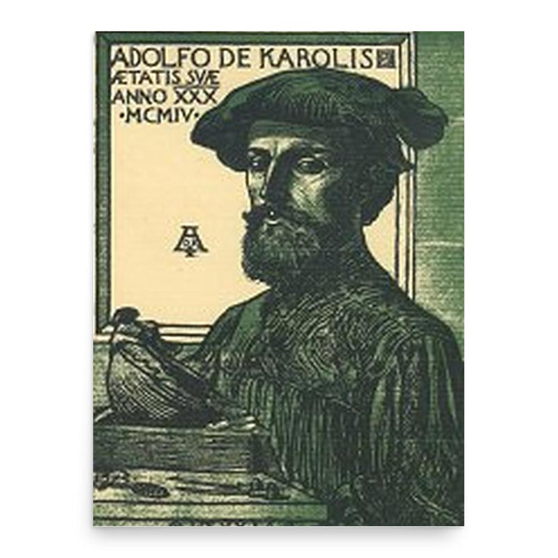 Adolfo de Carolis poster print, in size 18x24 inches.