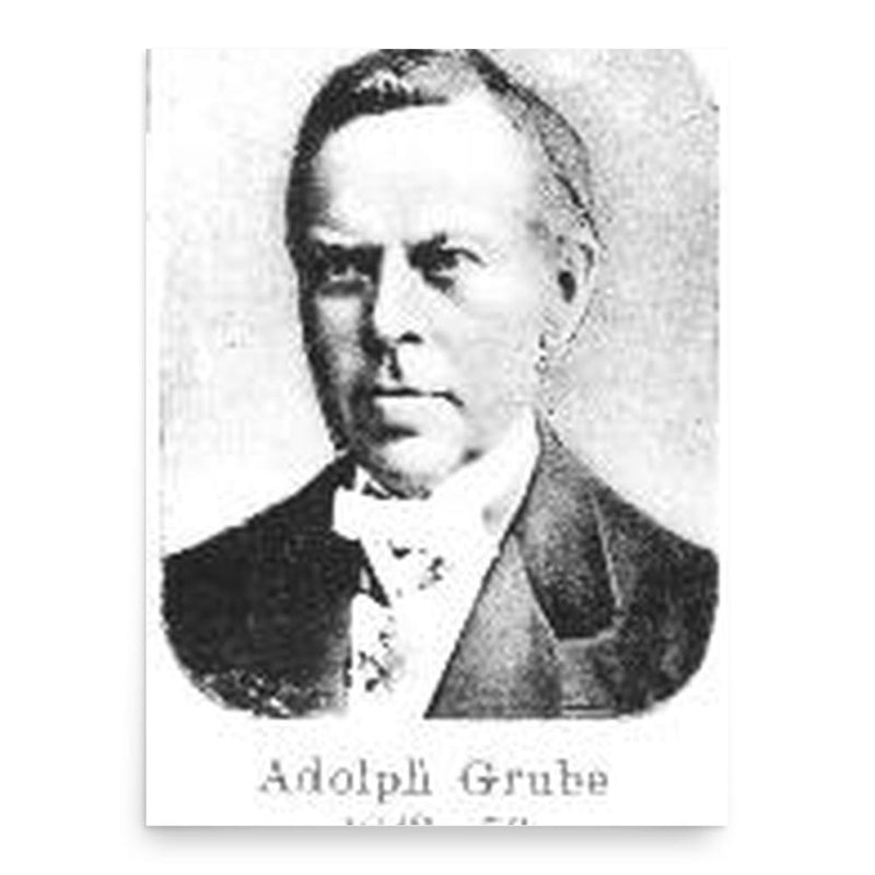 Adolph Eduard Grube poster print, in size 18x24 inches.