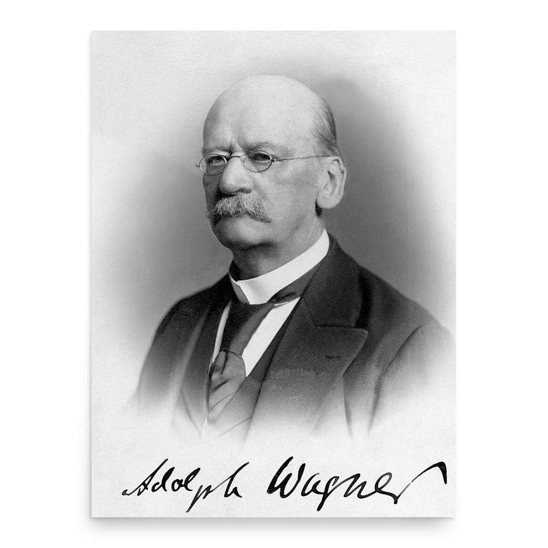 Adolph Wagner poster print, in size 18x24 inches.