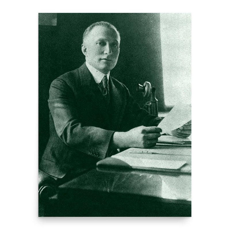 Adolph Zukor poster print, in size 18x24 inches.