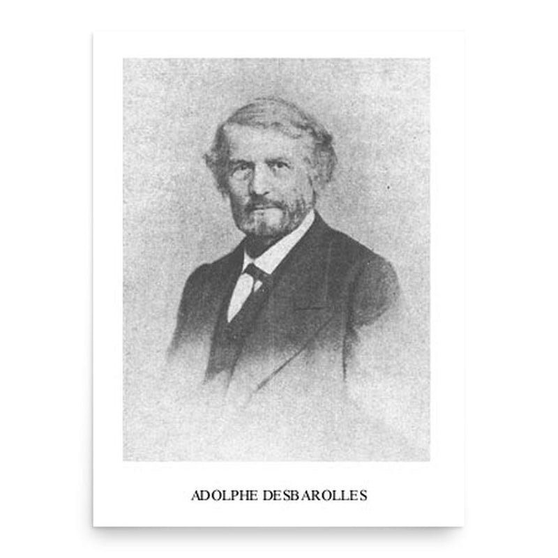 Adolphe Desbarrolles poster print, in size 18x24 inches.