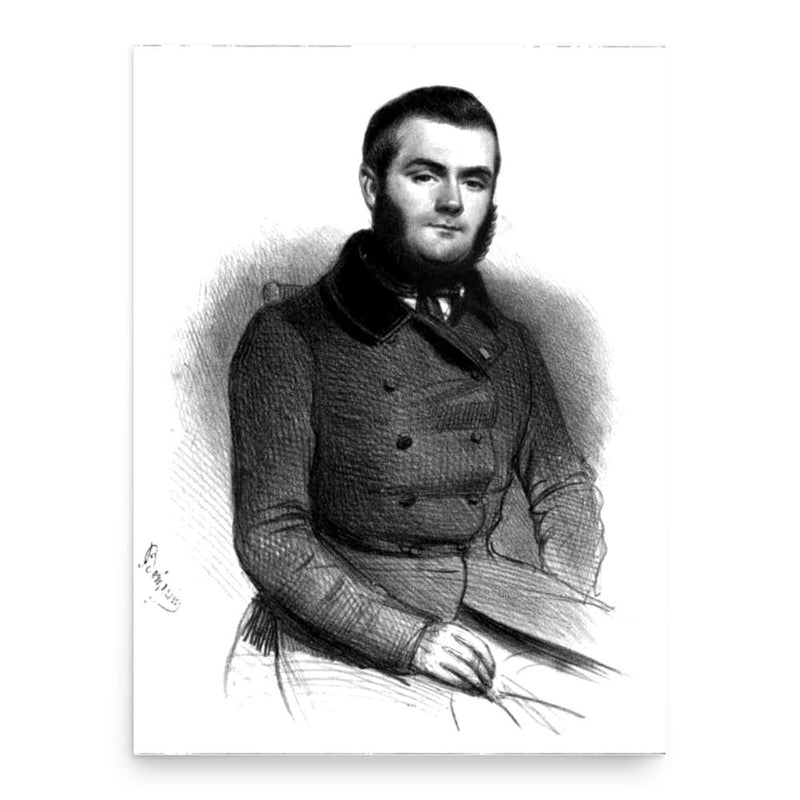 Adolphe Granier de Cassagnac poster print, in size 18x24 inches.