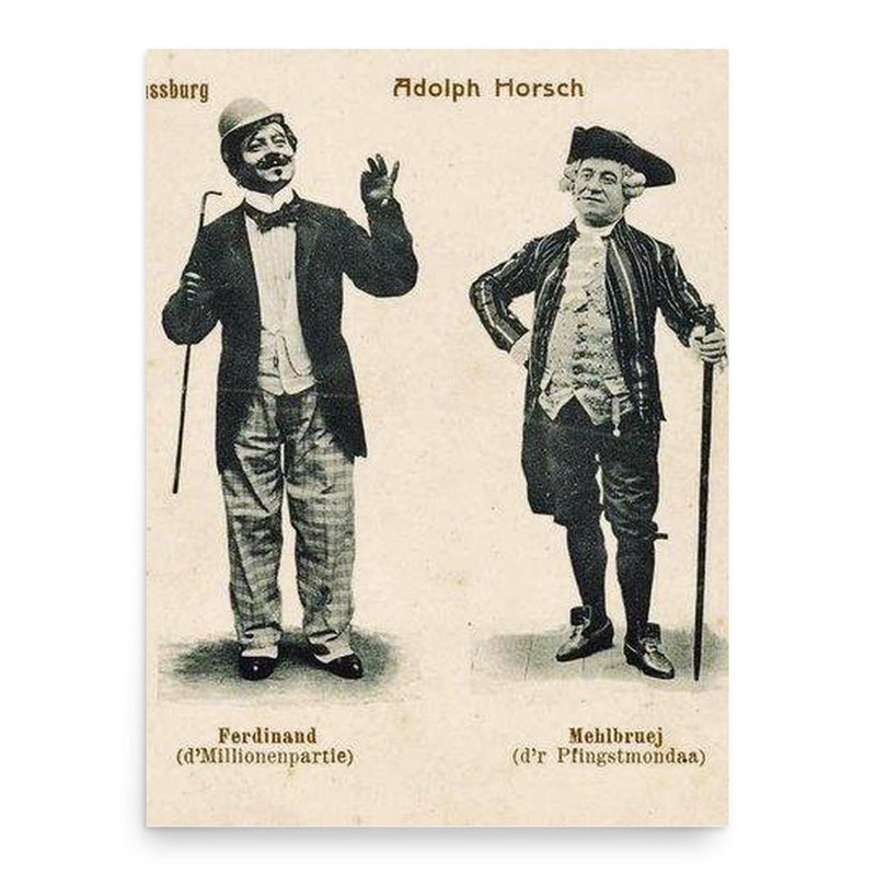 Adolphe Horsch poster print, in size 18x24 inches.