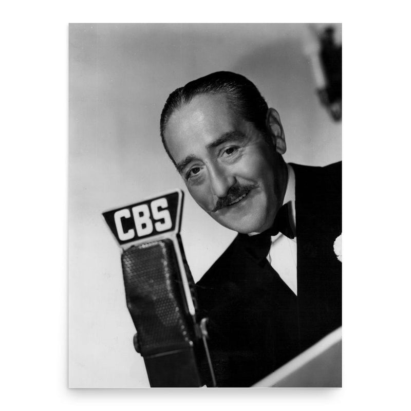 Adolphe Menjou poster print, in size 18x24 inches.