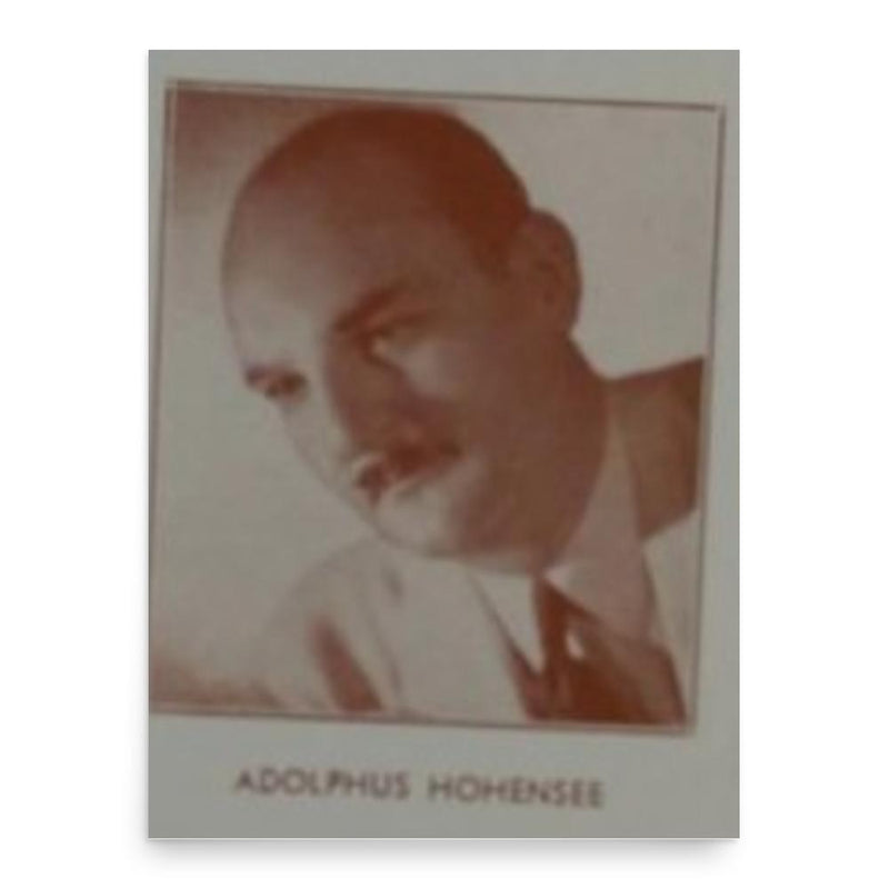 Adolphus Hohensee poster print, in size 18x24 inches.