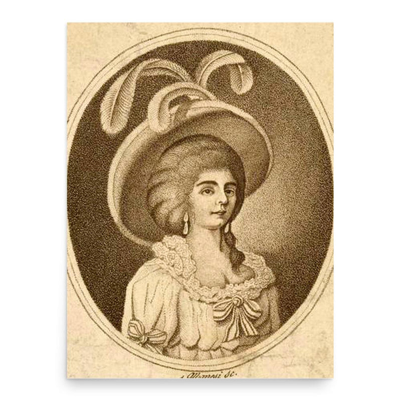 Adriana Ferrarese del Bene poster print, in size 18x24 inches.