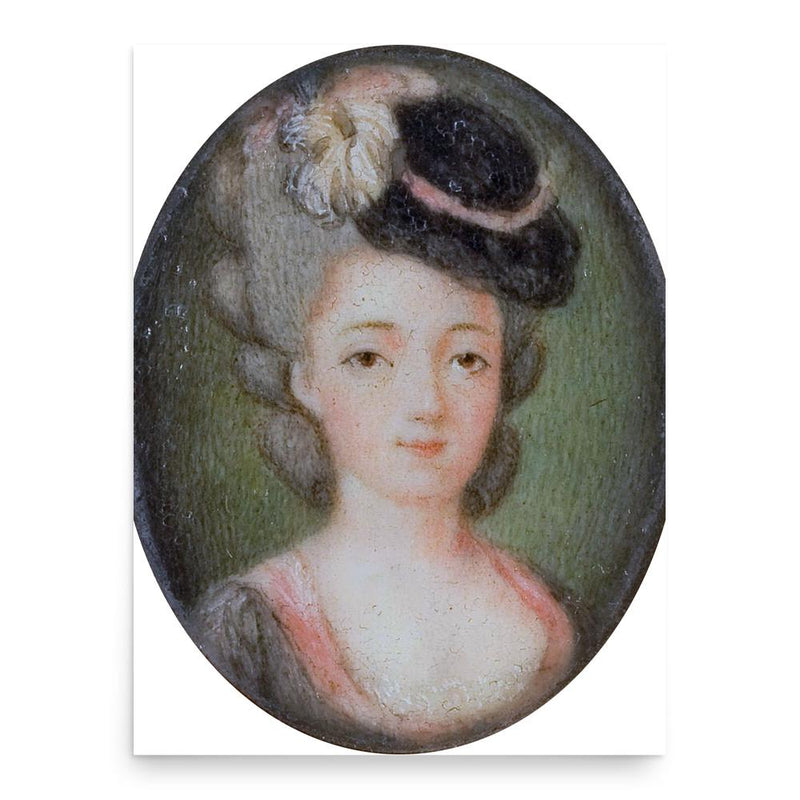 Adrienne de La Fayette poster print, in size 18x24 inches.