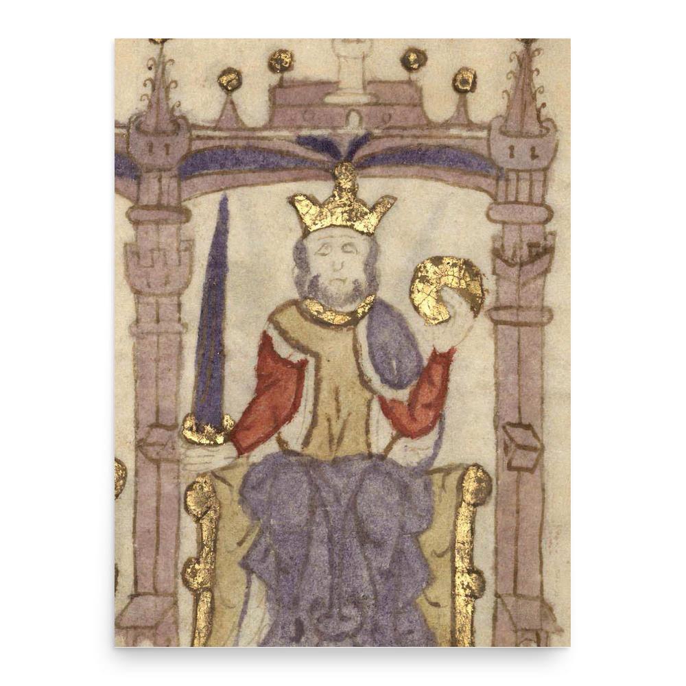 Afonso I of Portugal poster print, in size 18x24 inches.