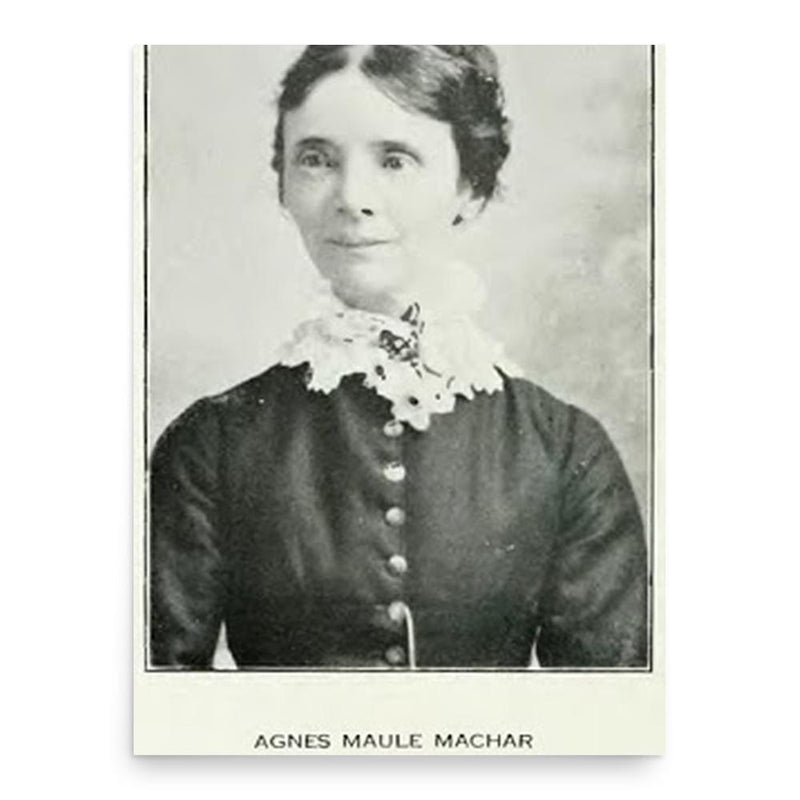 Agnes Maule Machar poster print, in size 18x24 inches.